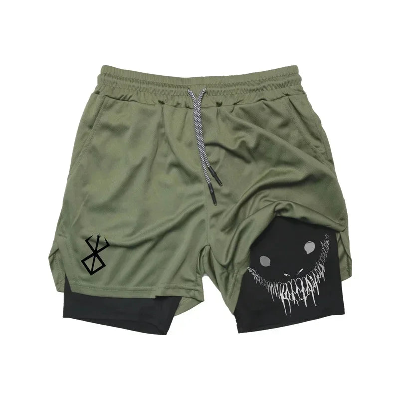 Funny Graphic Running Shorts — Quick Dry