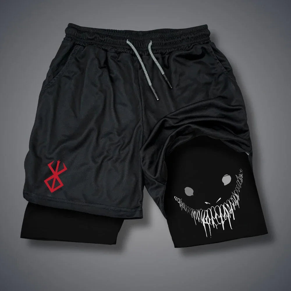 Funny Graphic Running Shorts — Quick Dry