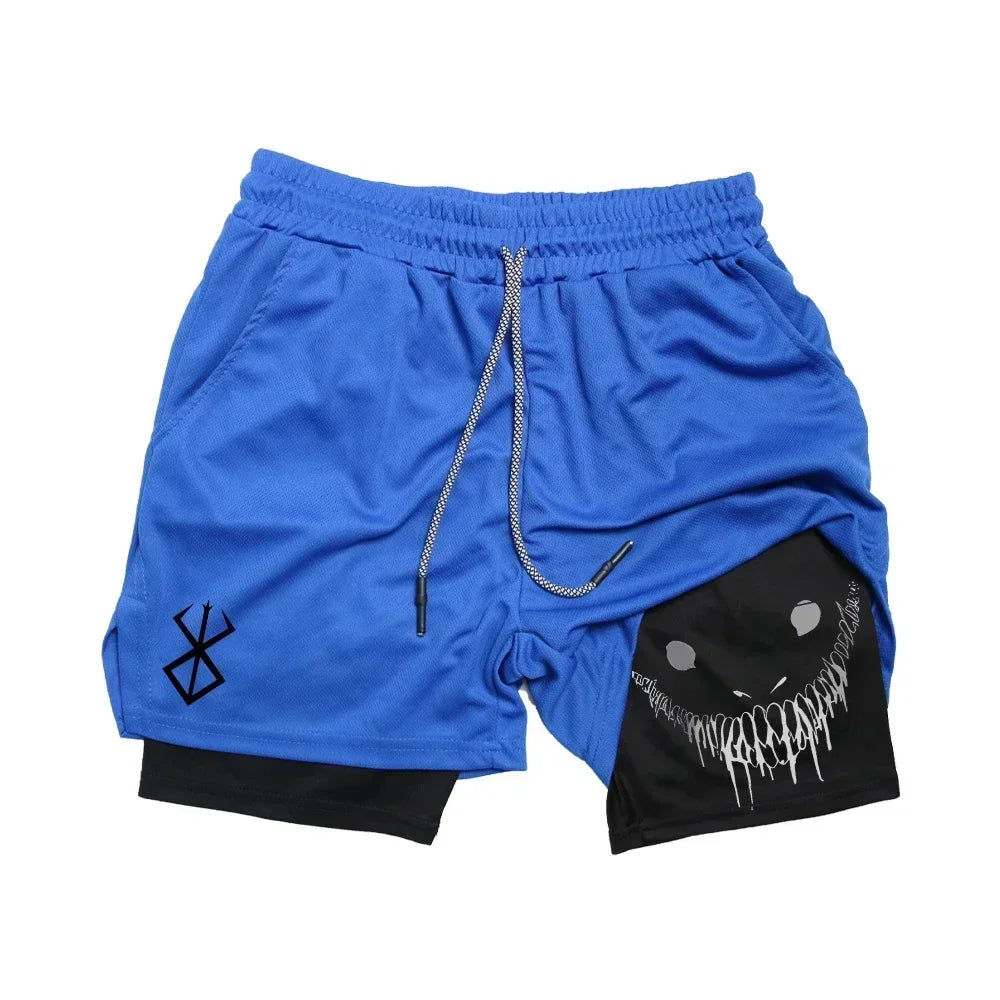 Funny Graphic Running Shorts — Quick Dry