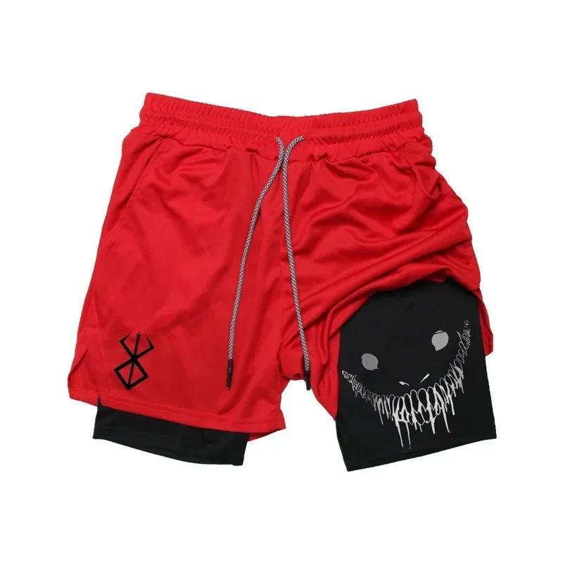 Funny Graphic Running Shorts — Quick Dry