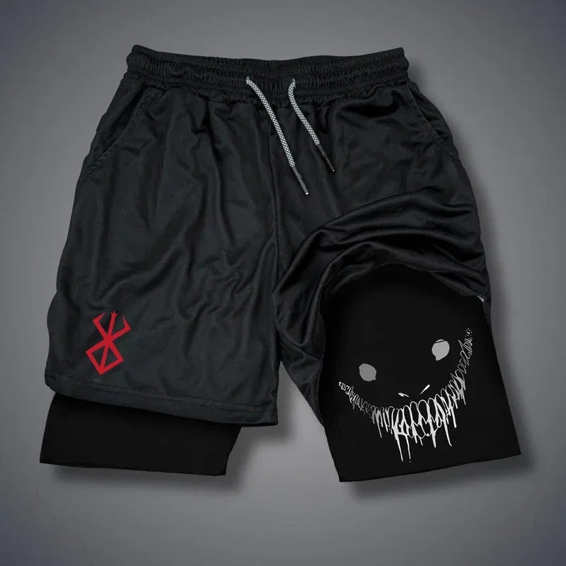 Funny Graphic Running Shorts — Quick Dry