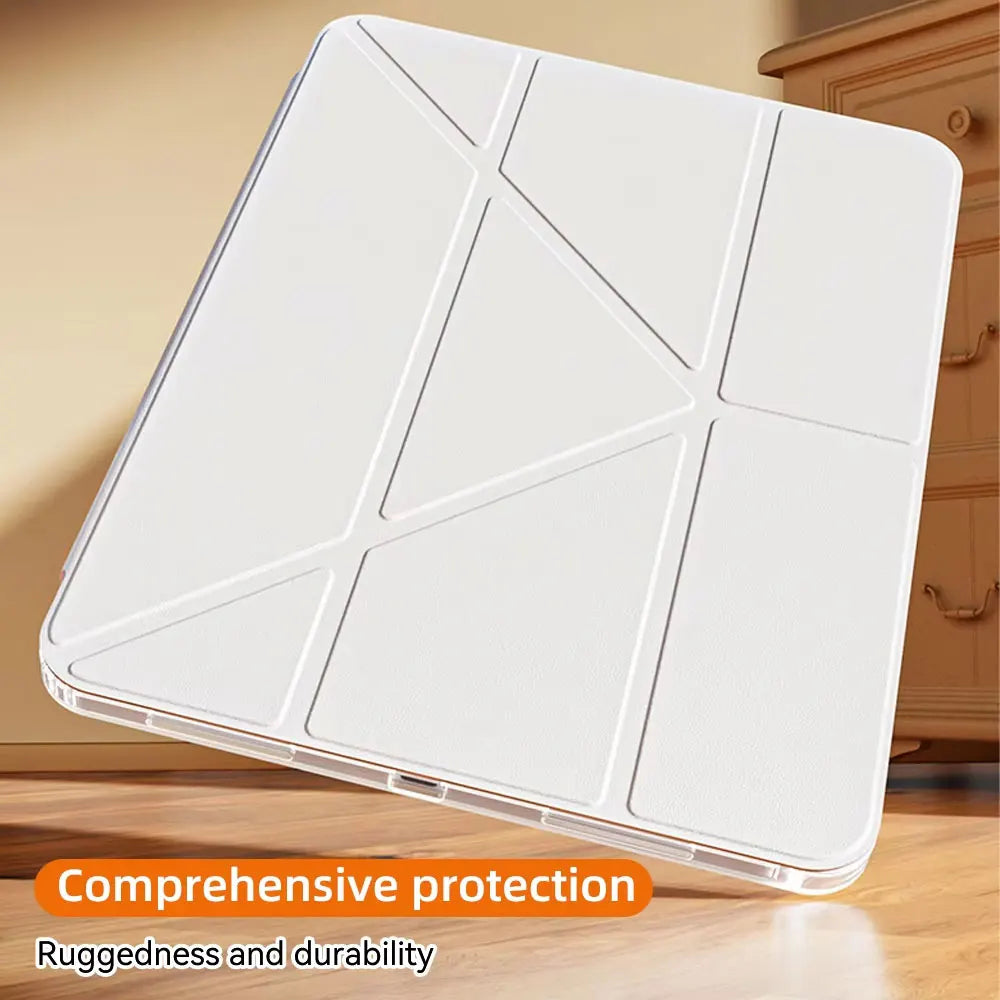 Y-Fold Clear Case for iPad — With Pen Holder