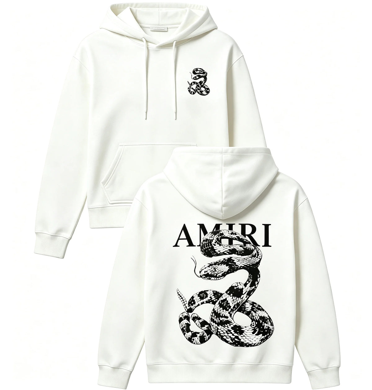 Snake Graphic Hoodie — Short Sleeve, Unisex