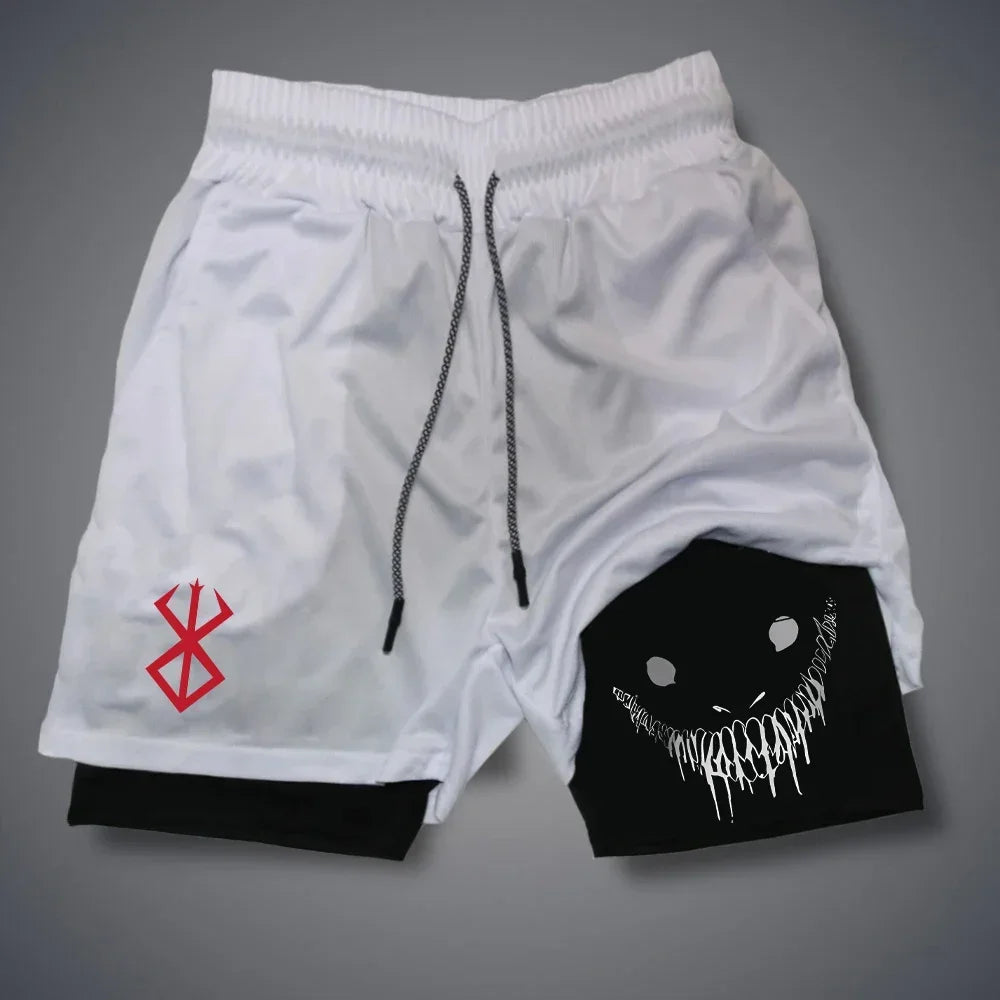 Funny Graphic Running Shorts — Quick Dry