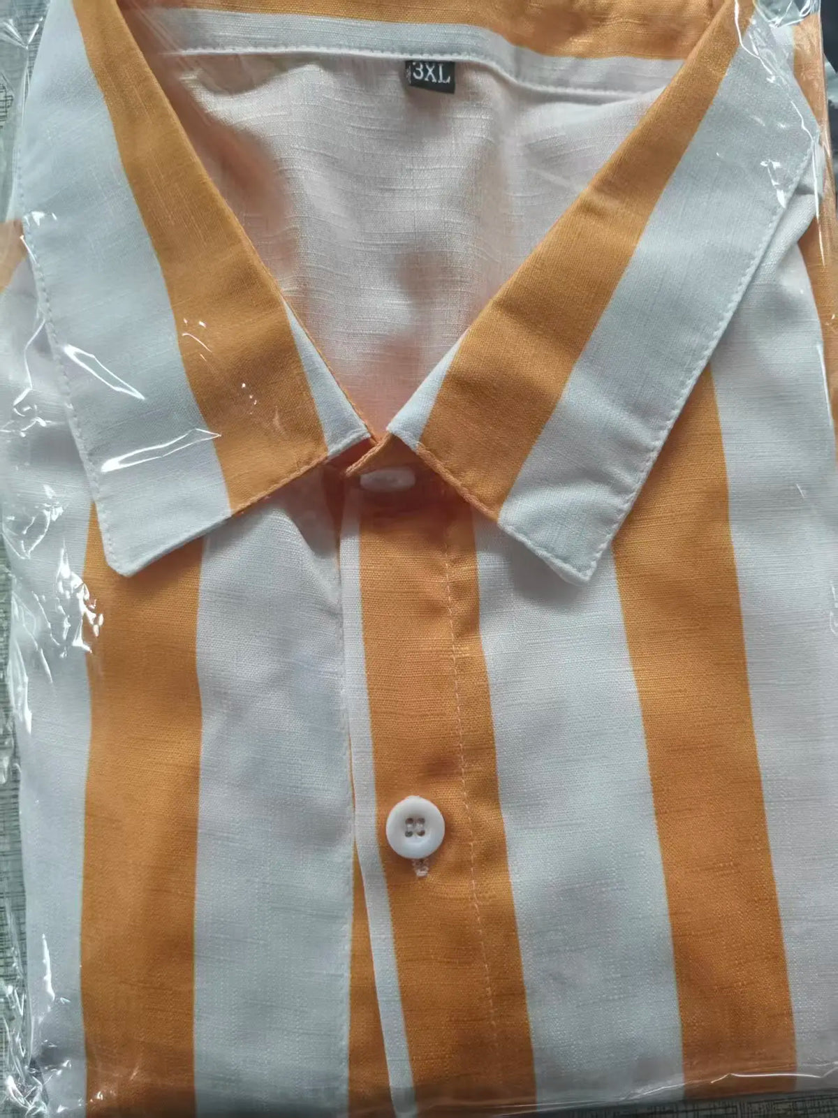 Linen Striped Shirt — Long Sleeve, Business Casual
