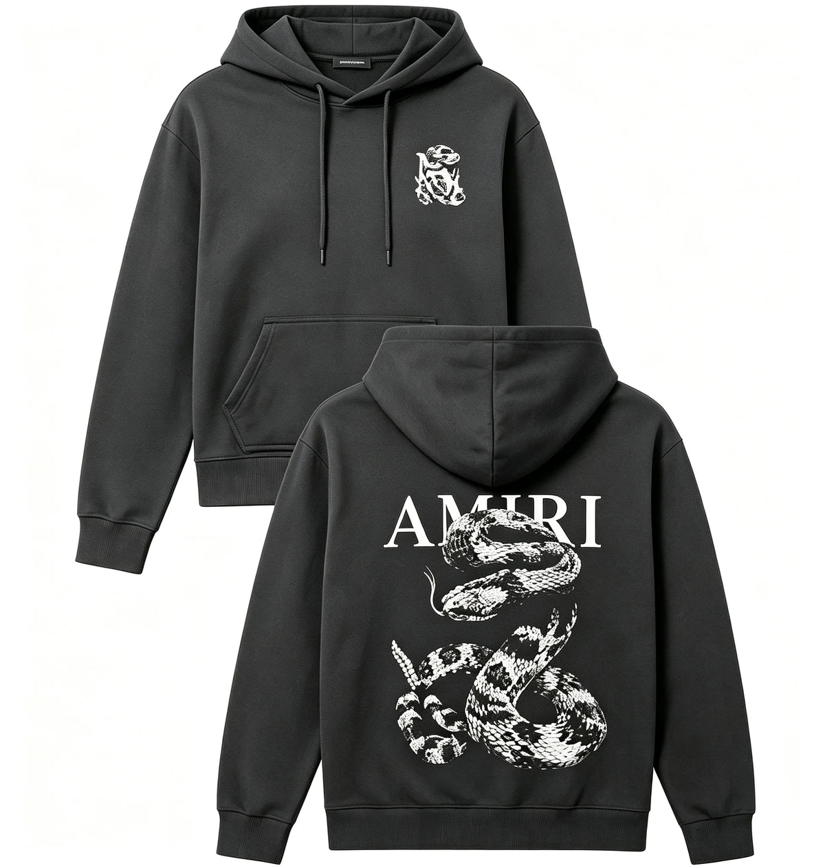Snake Graphic Hoodie — Short Sleeve, Unisex