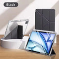 Y-Fold Clear Case for iPad — With Pen Holder
