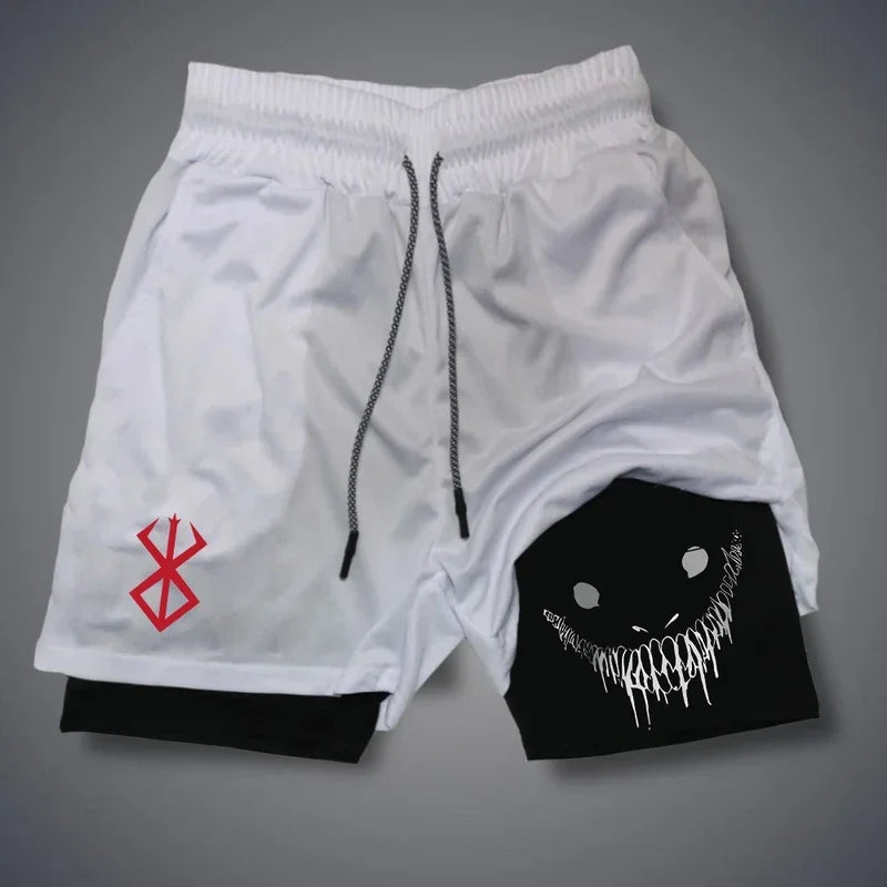Funny Graphic Running Shorts — Quick Dry