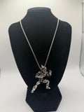 Vegeta pendant necklace - silver full body figure